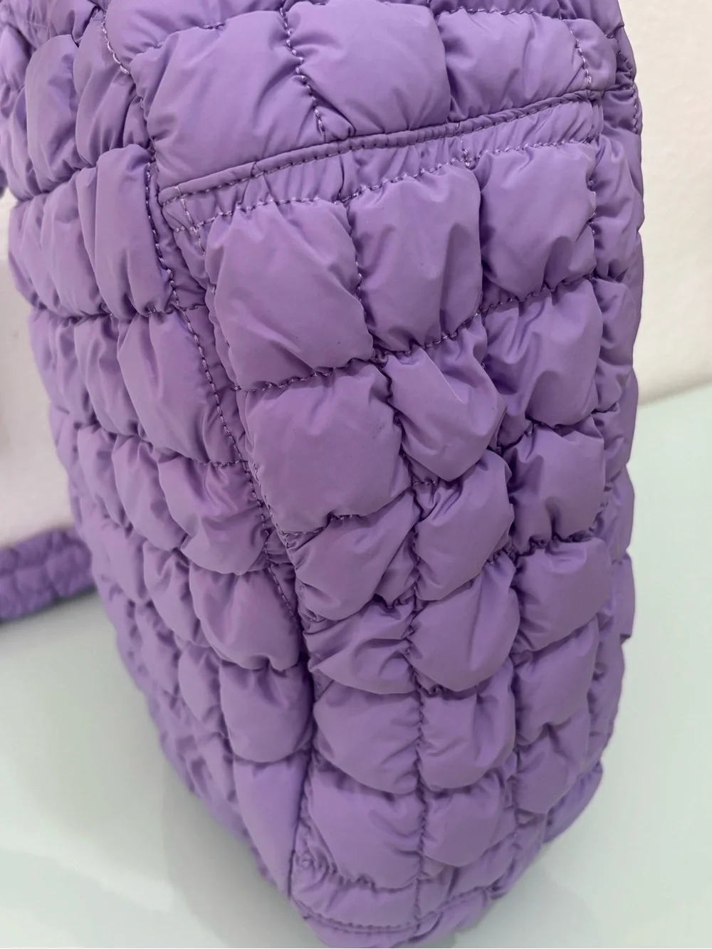 Urban Outfitters Out From Under Caitlin Quilted Crossbody Bag Purple Lilac